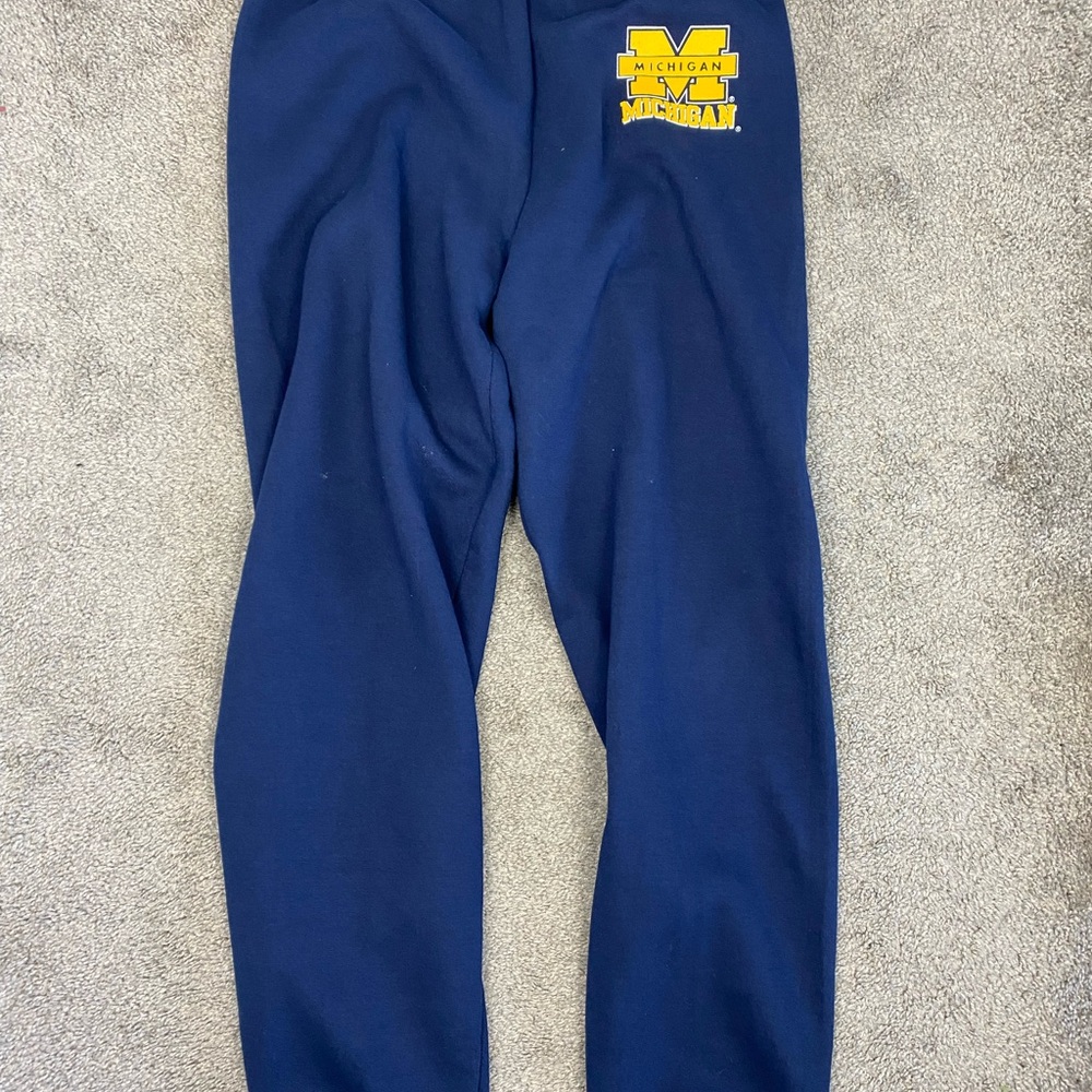 Vintage‎ 90s navy u of m russell athletic made in usa sweatpants - Picture 2 of 7